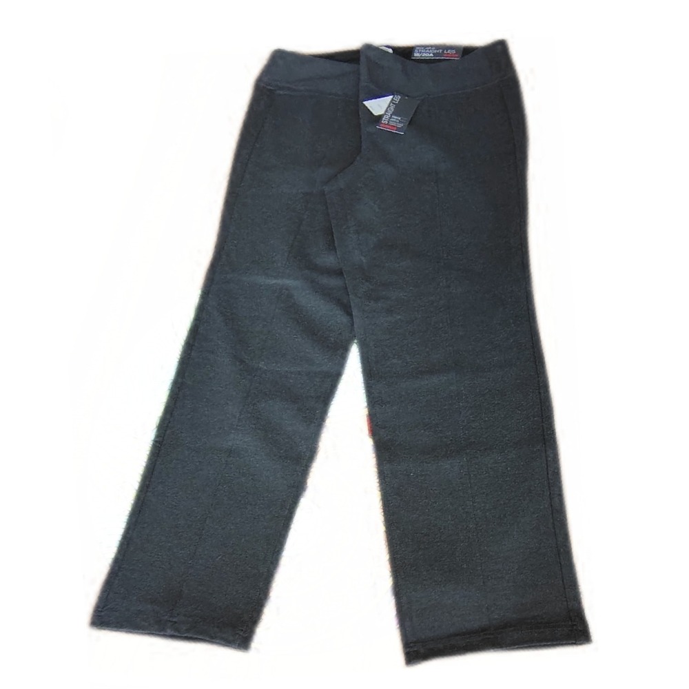 New Avenue Womens Plus 18/20 Average Straight‎ Leg Ponte Pants Stretch Office